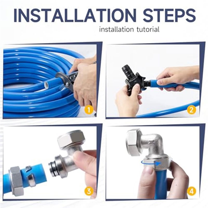 DTA4-真鍮製、ニッケルメッキ仕上げのエアライン継手 4個 - Compression Fitting Brass のレビューと価格