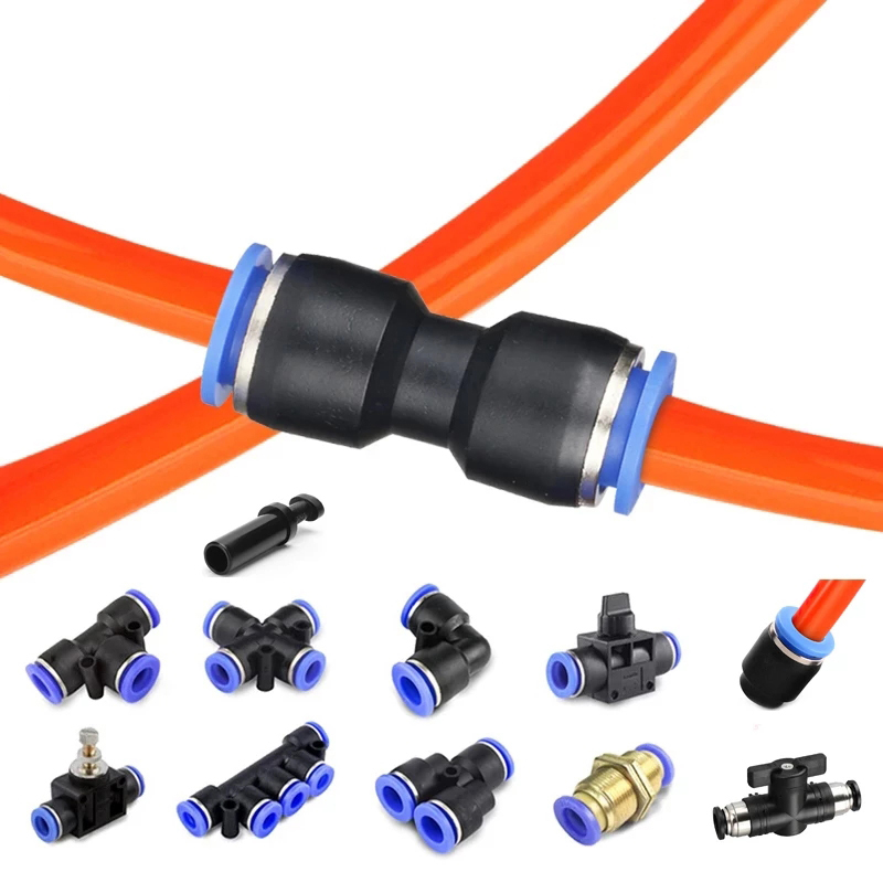 空気圧継手継手クイックコネクタ空気水ホースチューブコネクタプ - Compression Fitting Brass のレビューと価格