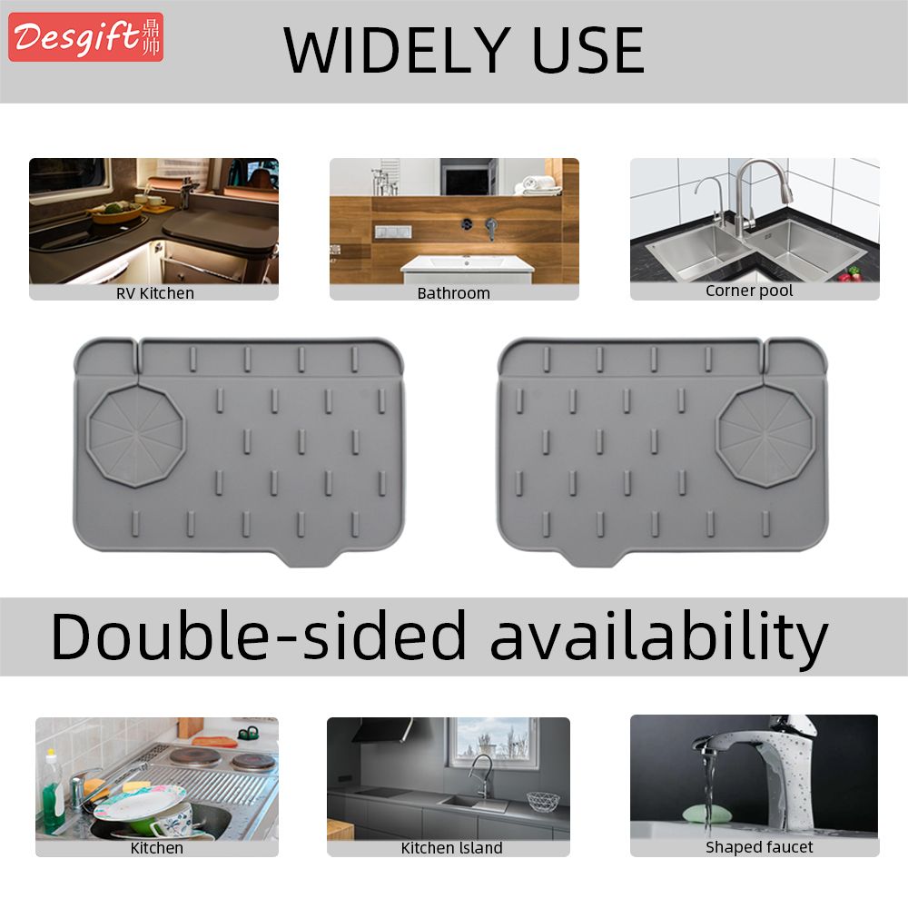 シリコン蛇口防滴ウォーターパッド、排水トレイ、防水パッド、シ - Silicone Tap Washer のレビューと価格