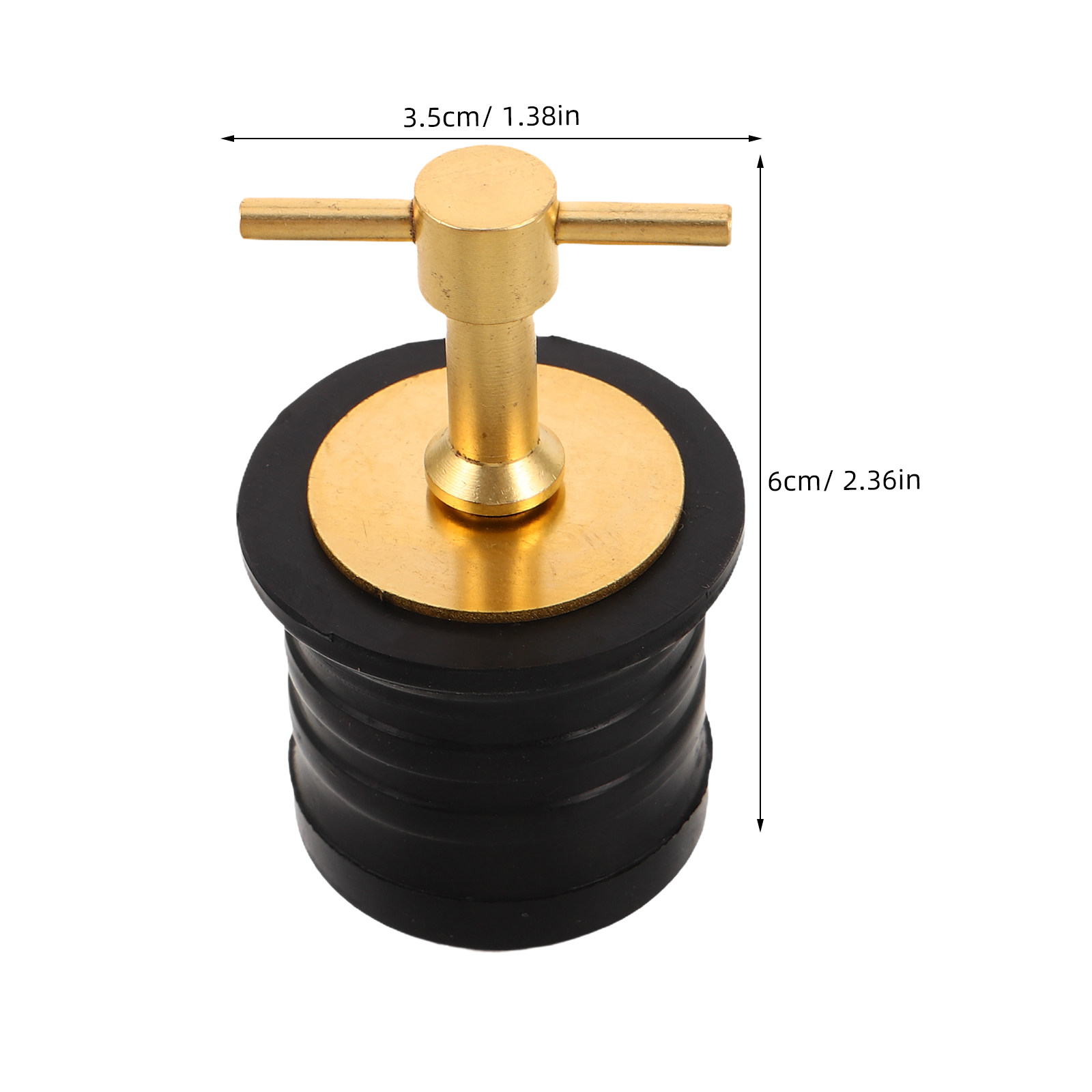 2個入り、船用排水プラグ、真鍮製T型ハンドル、漏れ防止、圧縮 - Compression Fitting Brass のレビューと価格