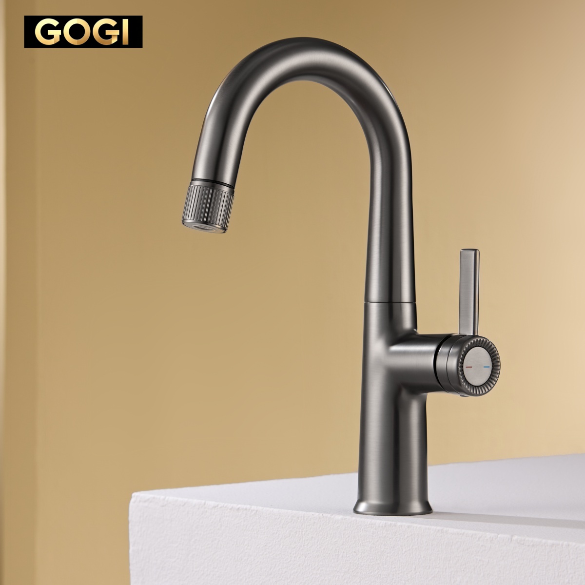 GOGI製、真鍮製、ガンメタルグレーの引き出し式洗面台用混合 - Basin Mixer Cartridge のレビューと価格