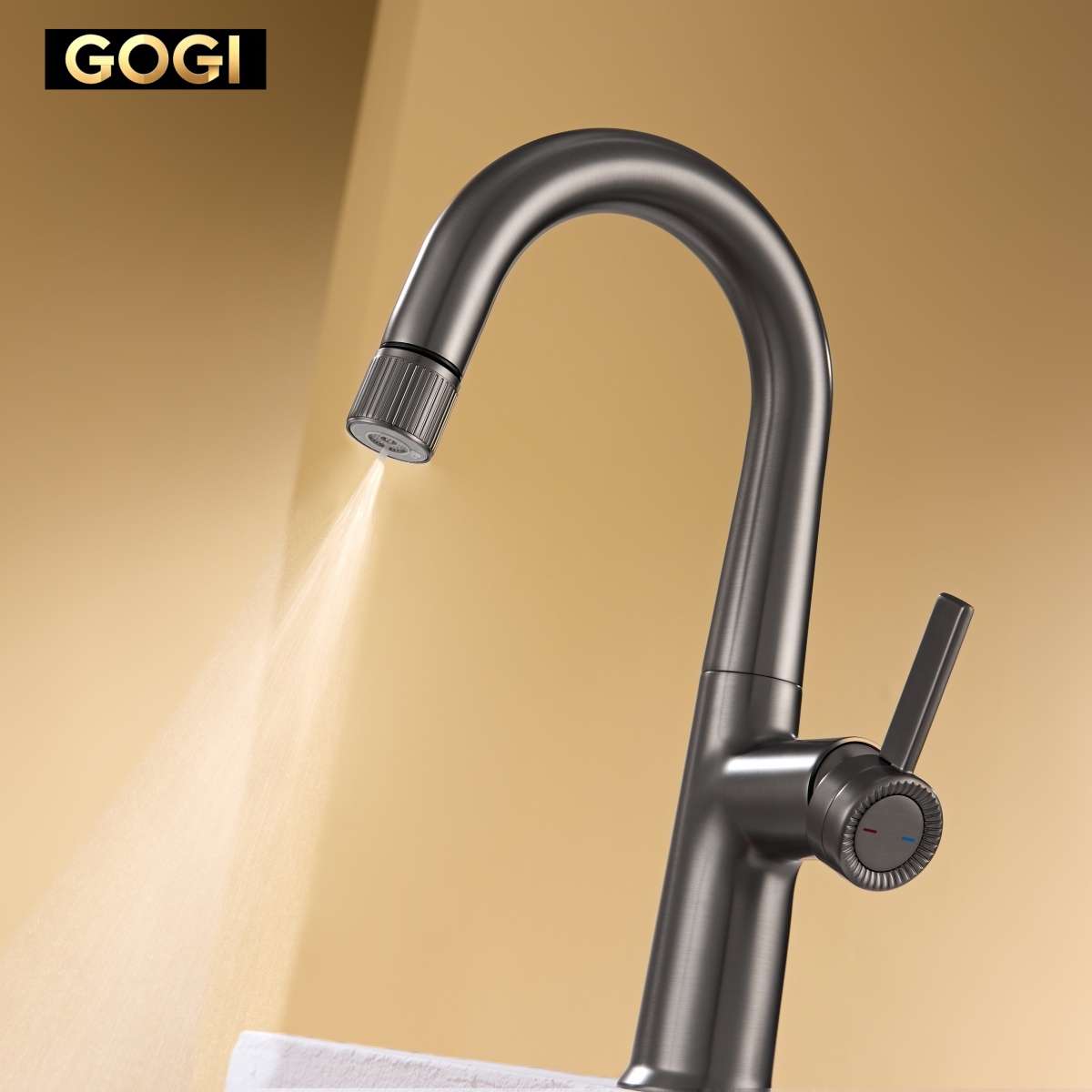GOGI製、真鍮製、ガンメタルグレーの引き出し式洗面台用混合 - Basin Mixer Cartridge のレビューと価格
