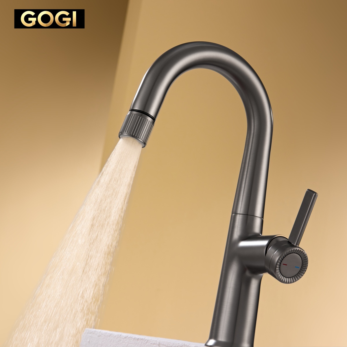 GOGI製、真鍮製、ガンメタルグレーの引き出し式洗面台用混合 - Basin Mixer Cartridge のレビューと価格