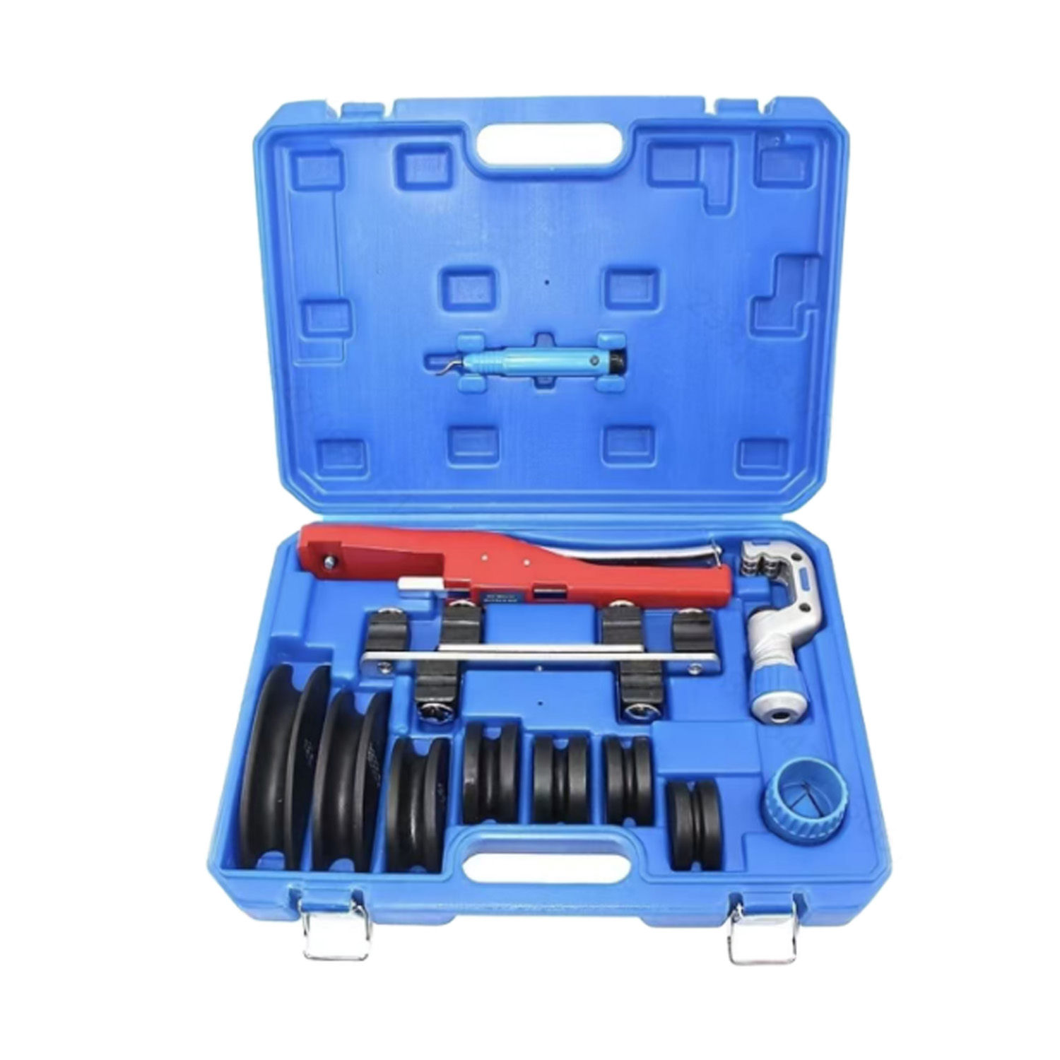 ラチェット式パイプベンダーセット、7種類のヘッド、90度パイ - Pipe Cutter Ratchet のレビューと価格