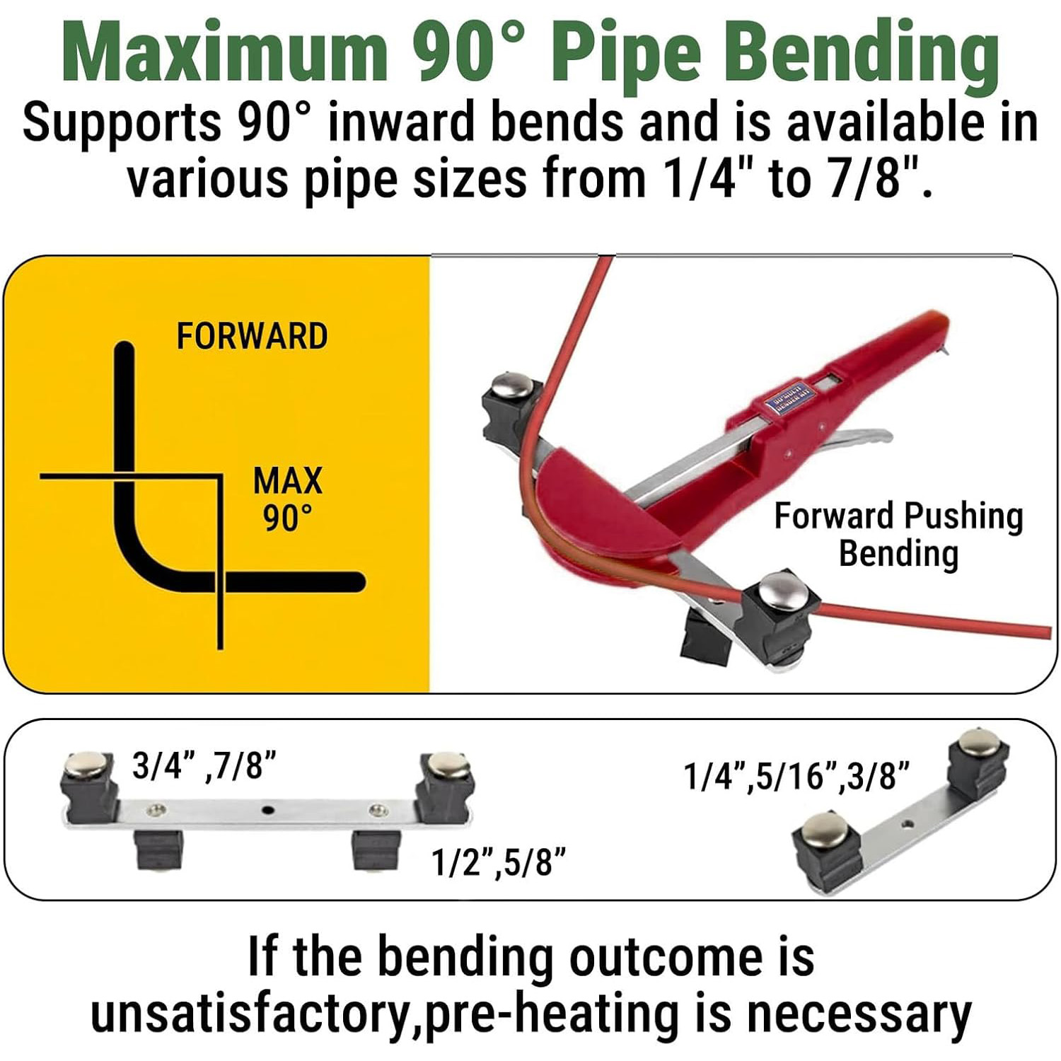 ラチェット式パイプベンダーセット、7種類のヘッド、90度パイ - Pipe Cutter Ratchet のレビューと価格